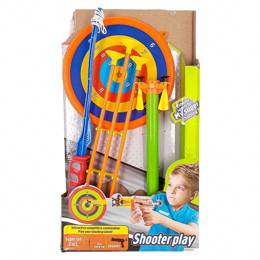 Set de Arco y Flecha Huada Super Shoots 2en1