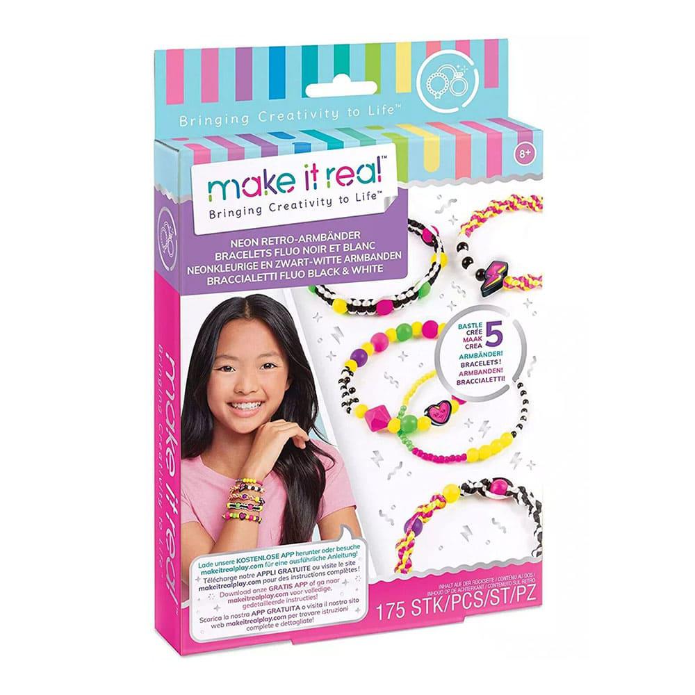 Brazaletes Make in Real Retro Neon 175 Piezas