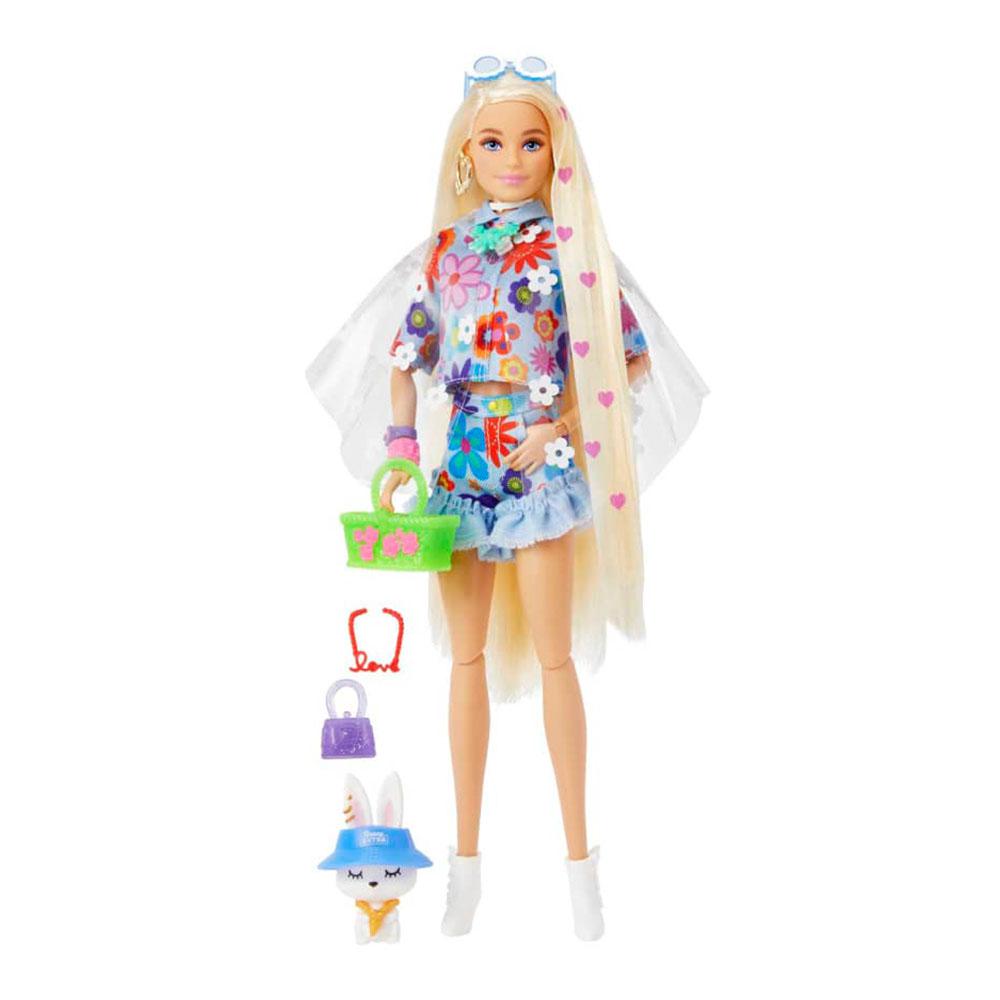 Muñeca Barbie Extra Conjunto de Flores