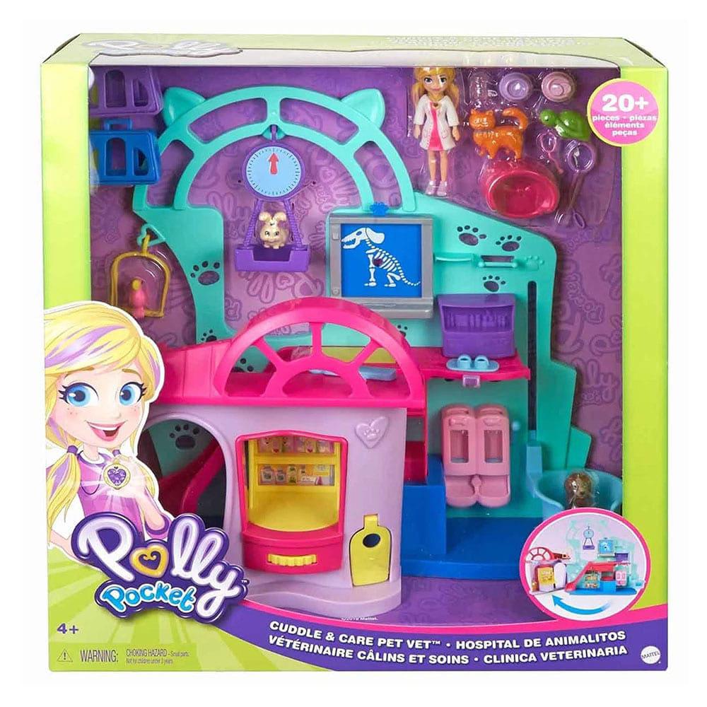Muñeca Polly Hospital Movil De Animalitos Polly Pocket Muñeca