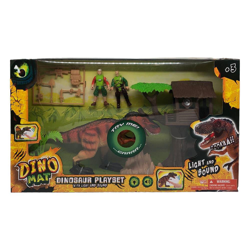 Set de Dinosaurio Dino Mat Con 2 Figuras - Surtido