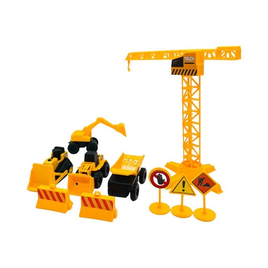 Juego de 6 Vehiculos de Construcción Huada