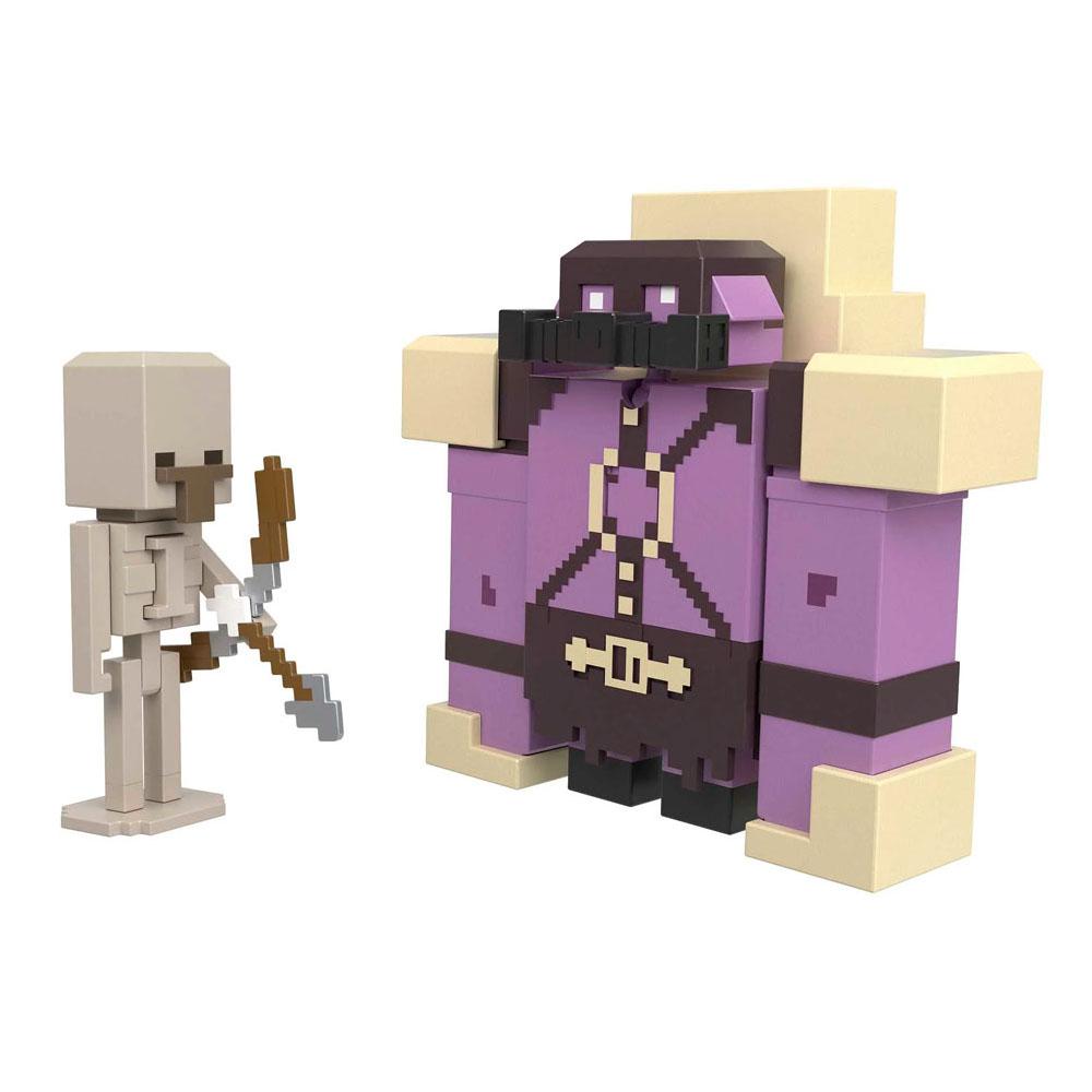 Figuras Minecraft Legends Pigmadillo vs Skeleton