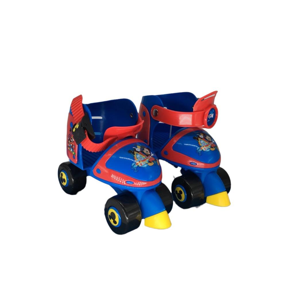 Patines Aprendiz Mickey Con Casco 27-30