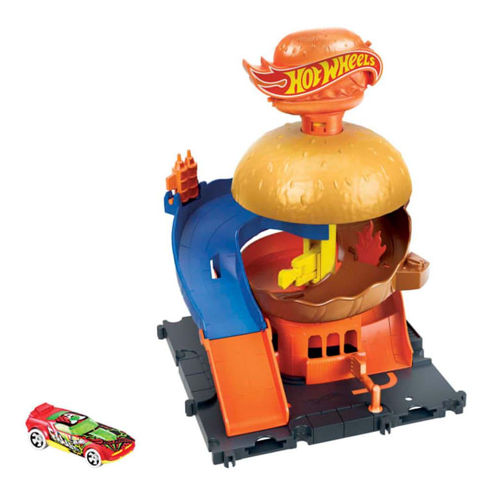 Playset Hot Wheels City Tienda de Hamburguesas