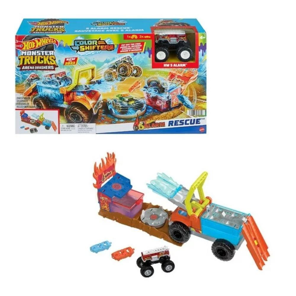 Arena de Demolición Hot Wheels Monster Trucks Color Shifter