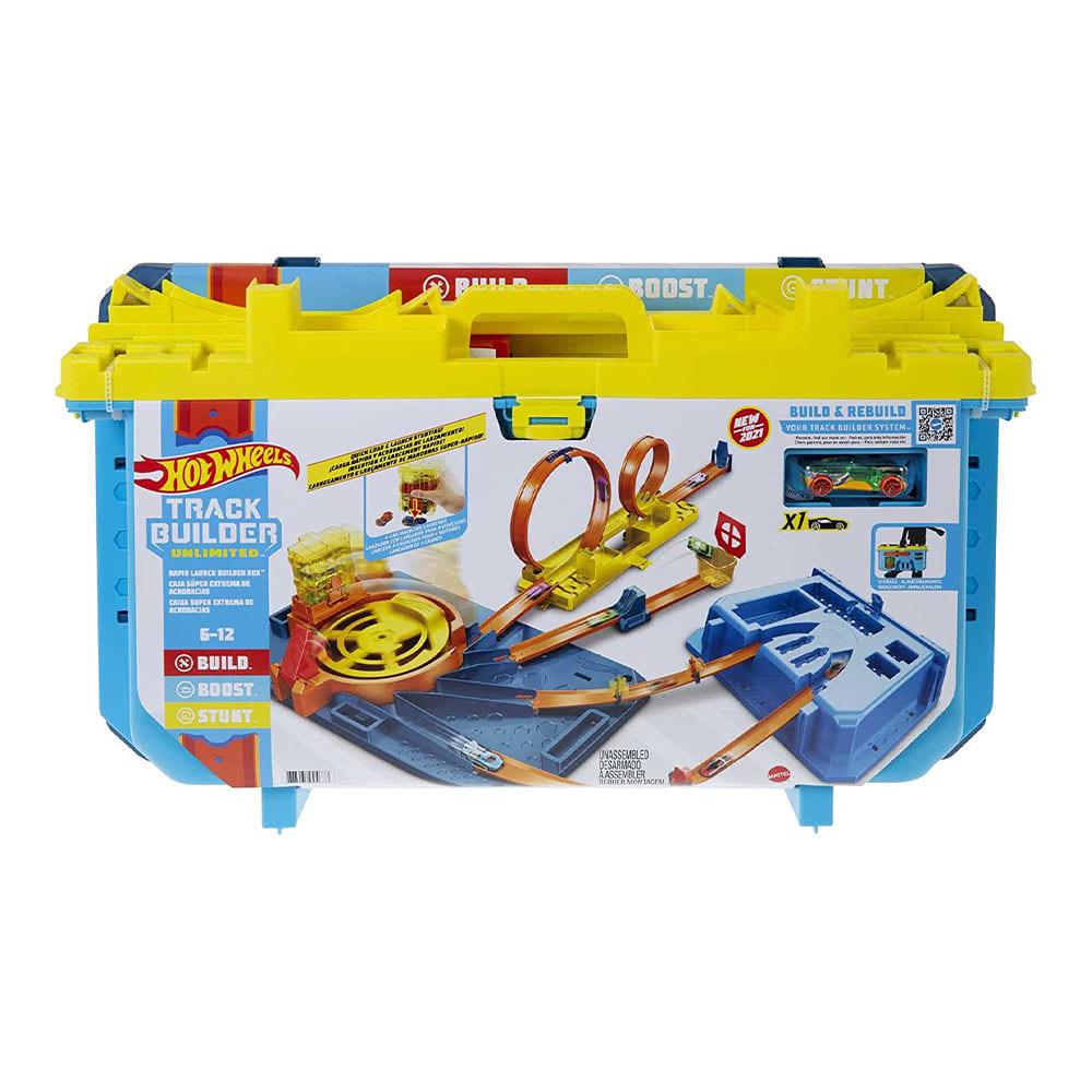 Caja Track Builder Hot Wheels