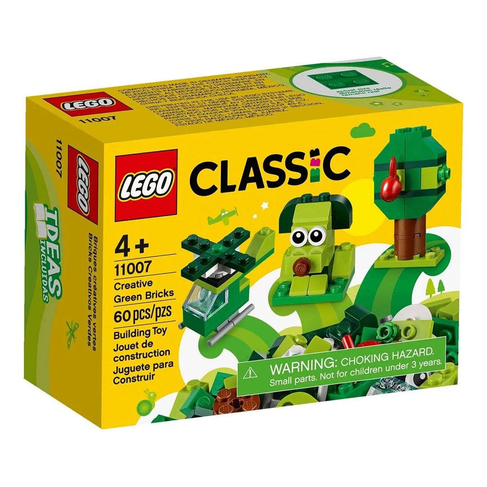 Lego Clásico Ladrillos Verdes 60 piezas