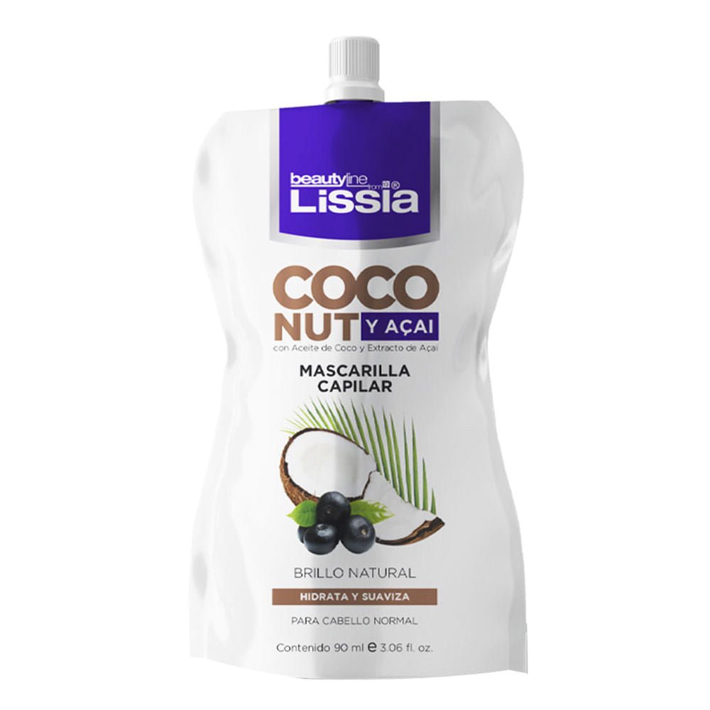 Mascarilla Capilar Lissia de Coco y Acai 90 ml