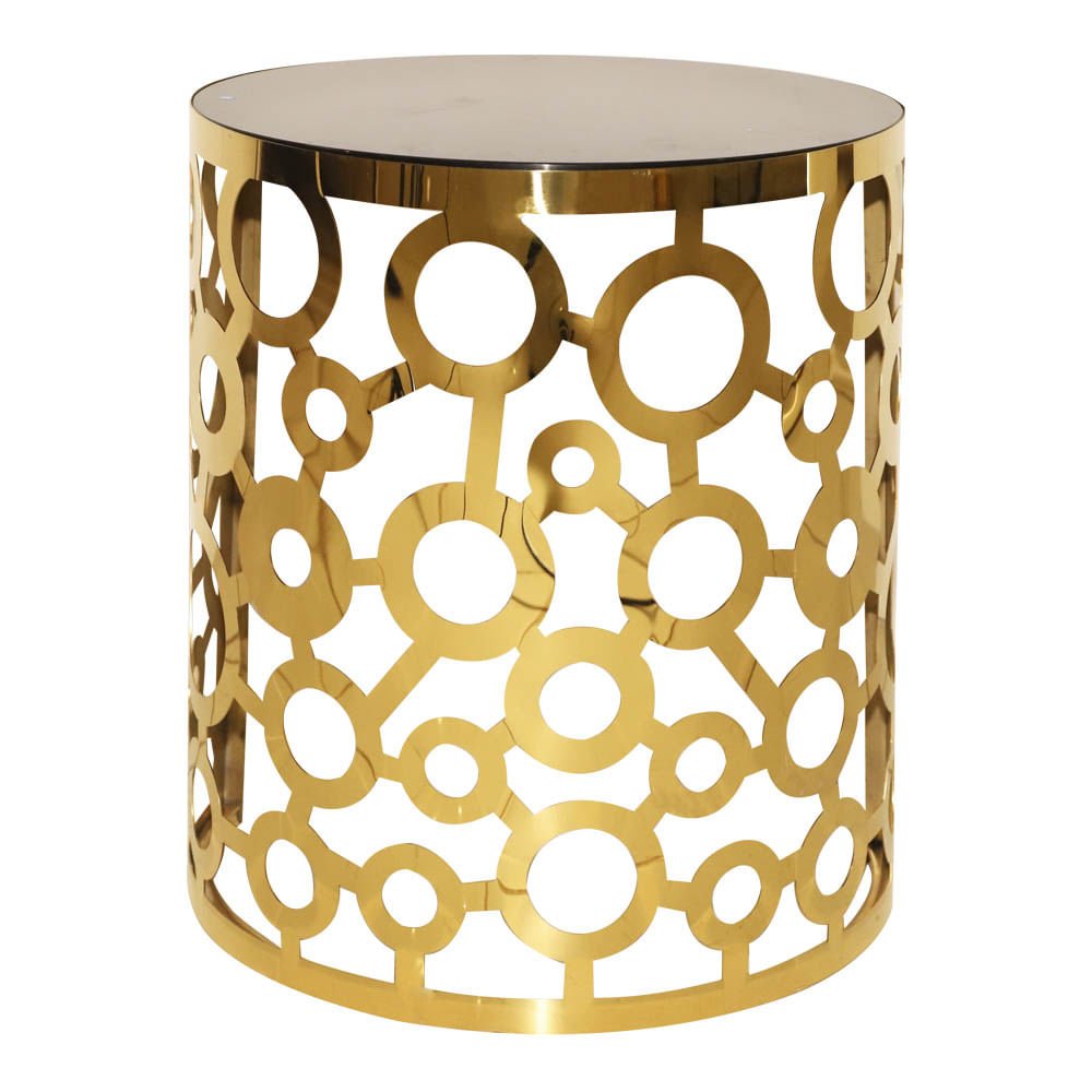 Mesa de Centro con Vidrio Elements Furtniture de Metal