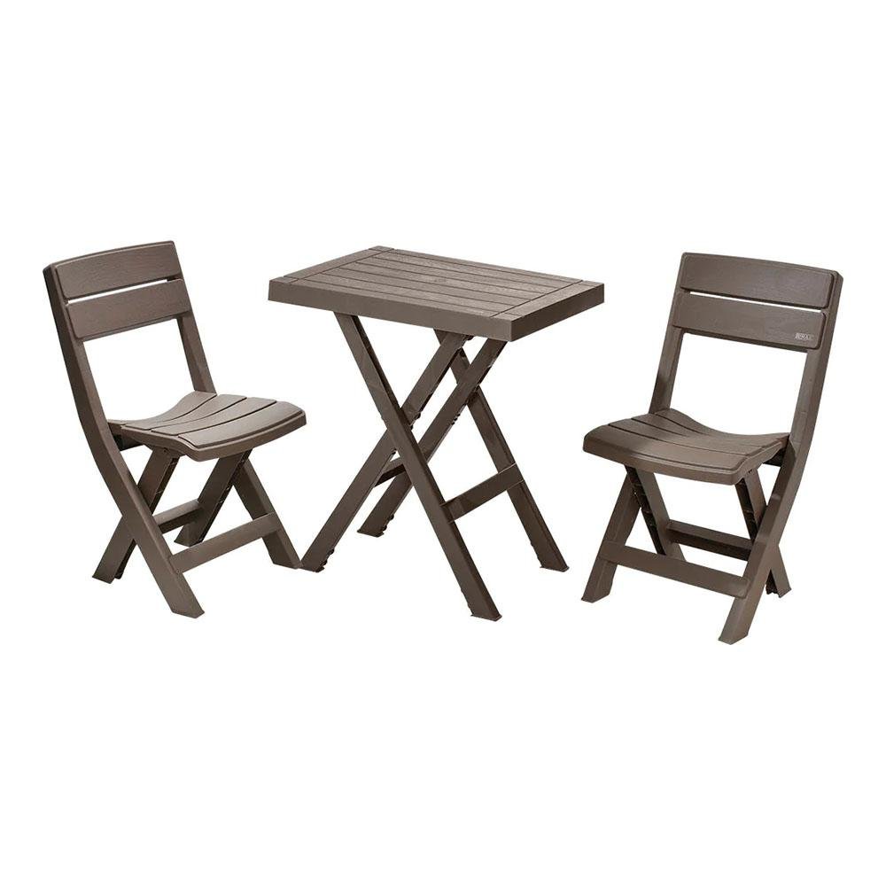 Mesa Plegable Con Sillas Rimax Barú de Plástico