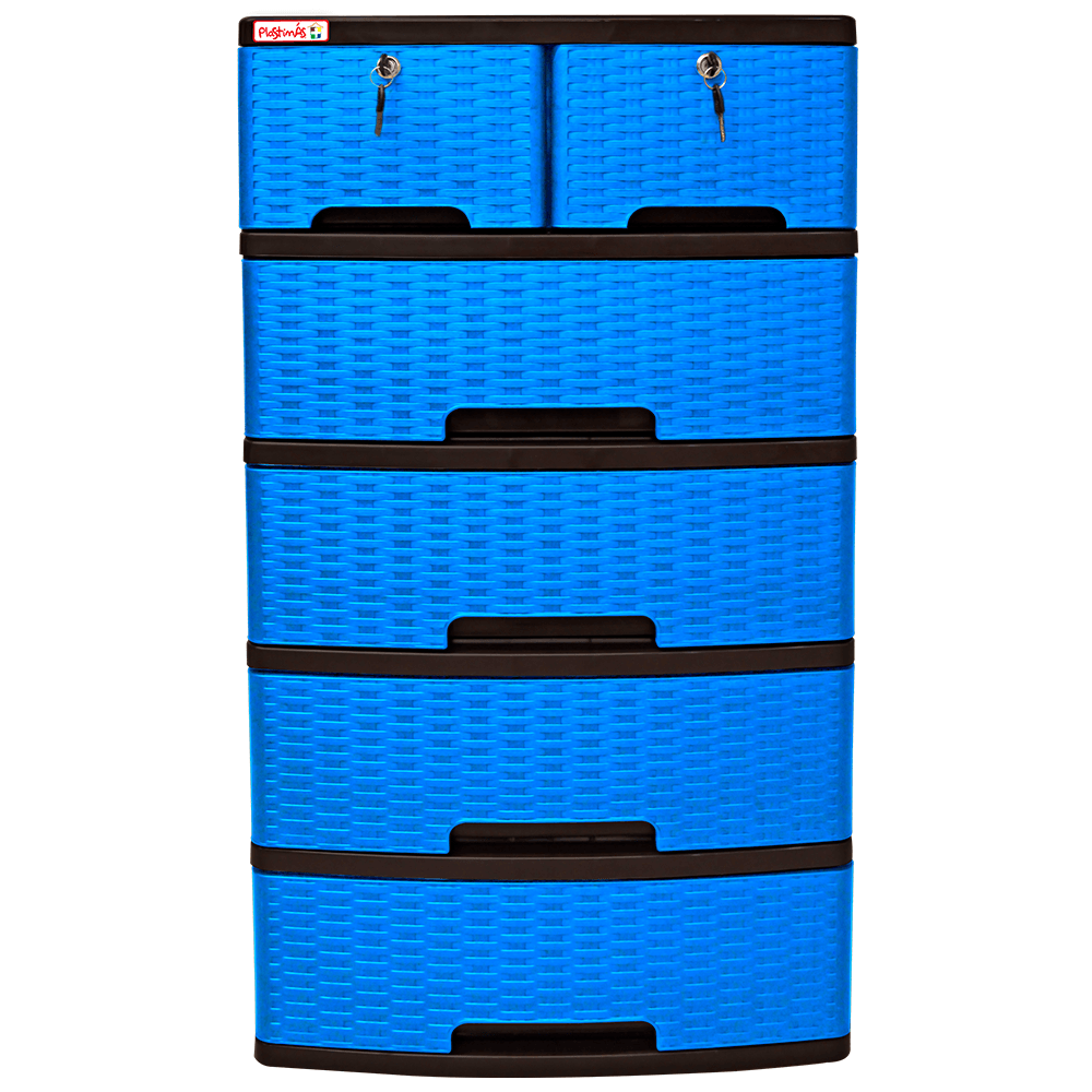 Gavetero Plastimas Con Llave de 5 Niveles 6 Gavetas