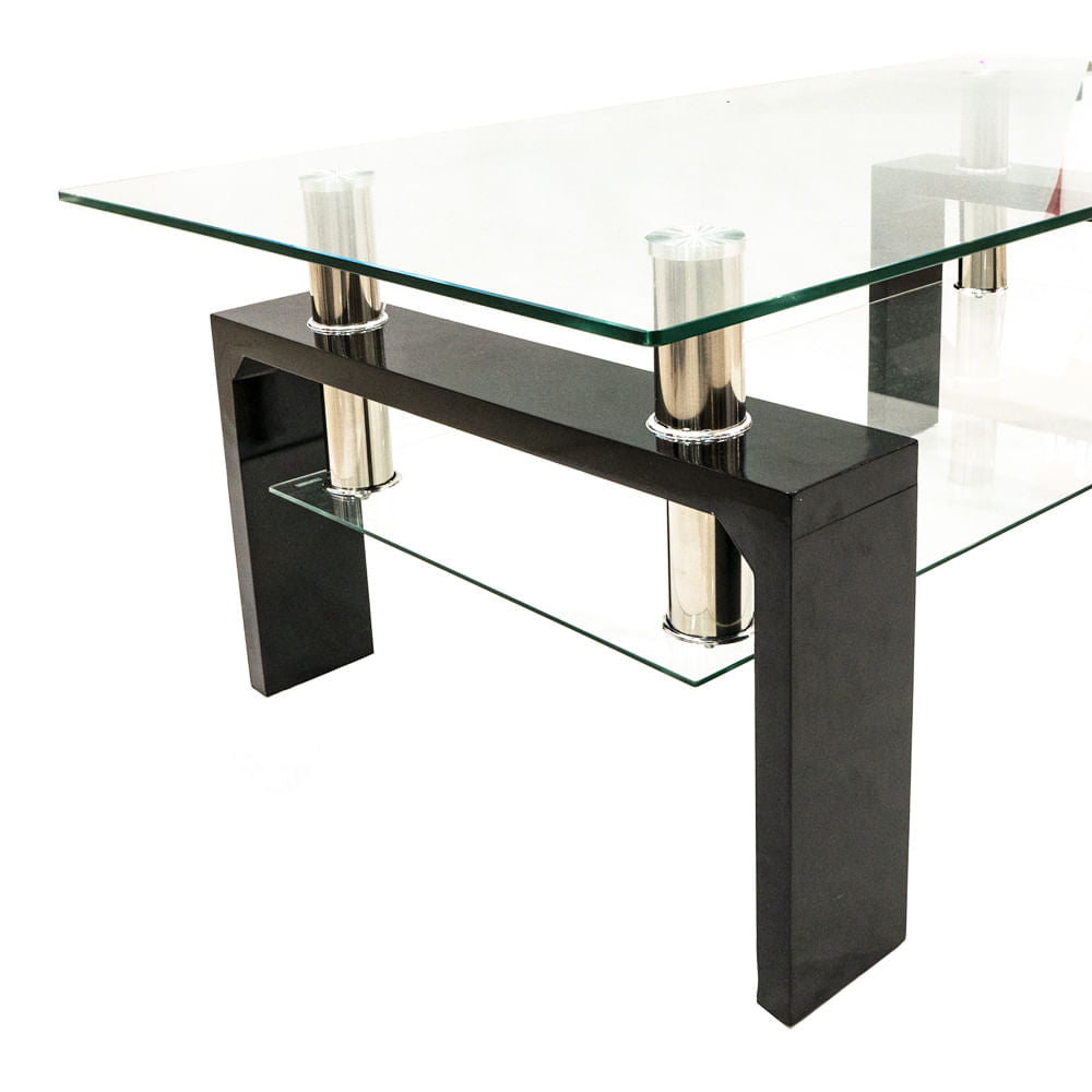 Mesa de Centro Elements Furtniture Vidrio Transparente