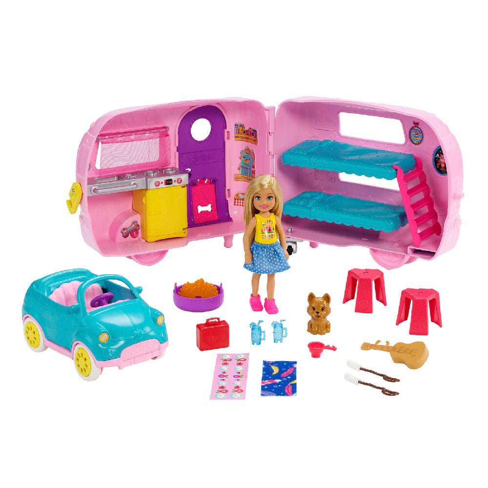 Muñeca Barbie Club Chelsea Camper