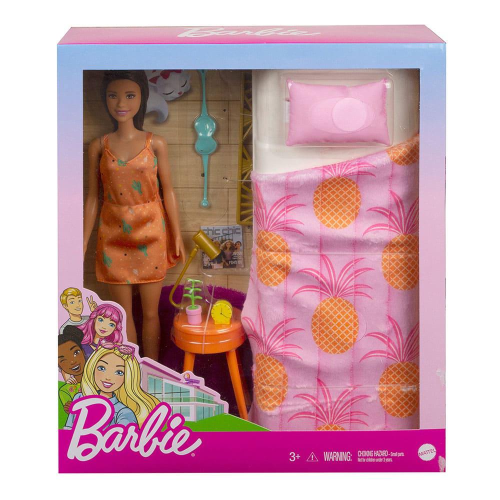 Muñeca Barbie Con Dormitorio