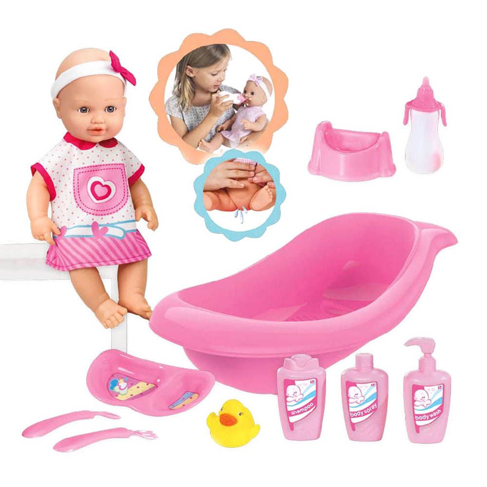 Muñeca Bebé El Bebé Set De Baño