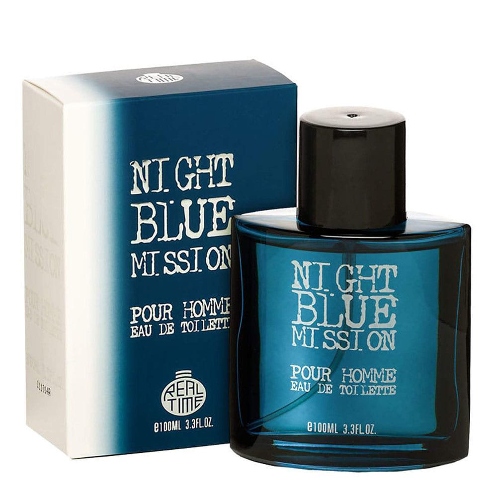 Perfume Night Blue Mission Para Caballero 100 ml