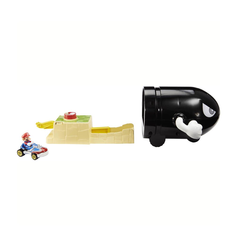 Pista Hot Wheels Lanzador Bullet Bill Mario Kart