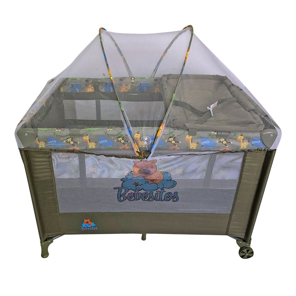 Play Bebesitos Con Mosquitero Ovalado Para Bebé Niño Verde