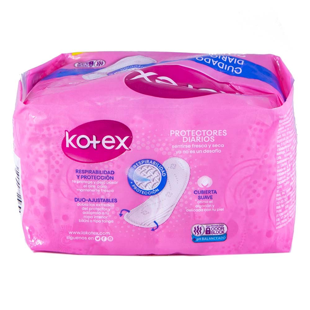 Protectores Diarios Kotex Cuidado Diario