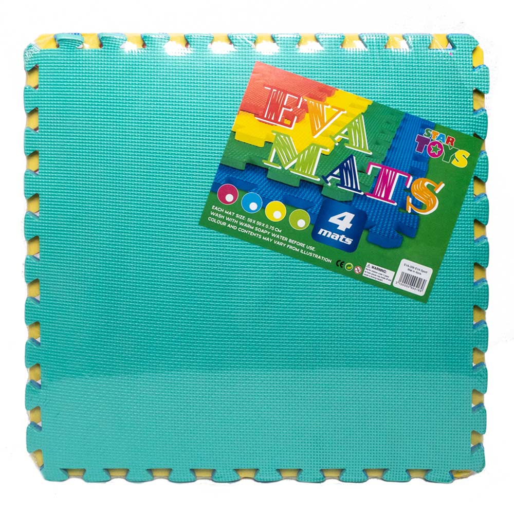 Rompecabezas Star Toys de Foami 60 cm x 60 cm 4 Piezas