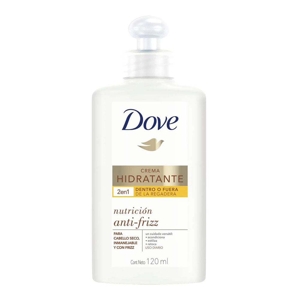 Crema de Peinar Dove Hidratante Nutrición Anti Frizz 120 ml