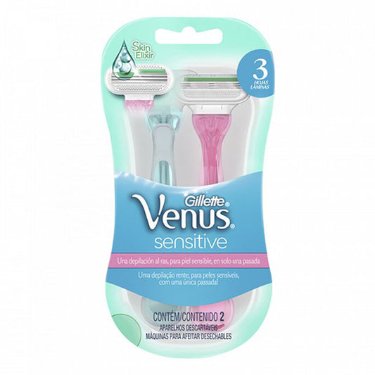 Afeitadora Gillette Venus 3 Sensitive 2 Piezas