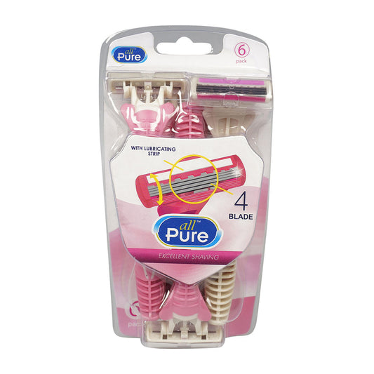 Rasuradora All Pure Dama 6 Piezas