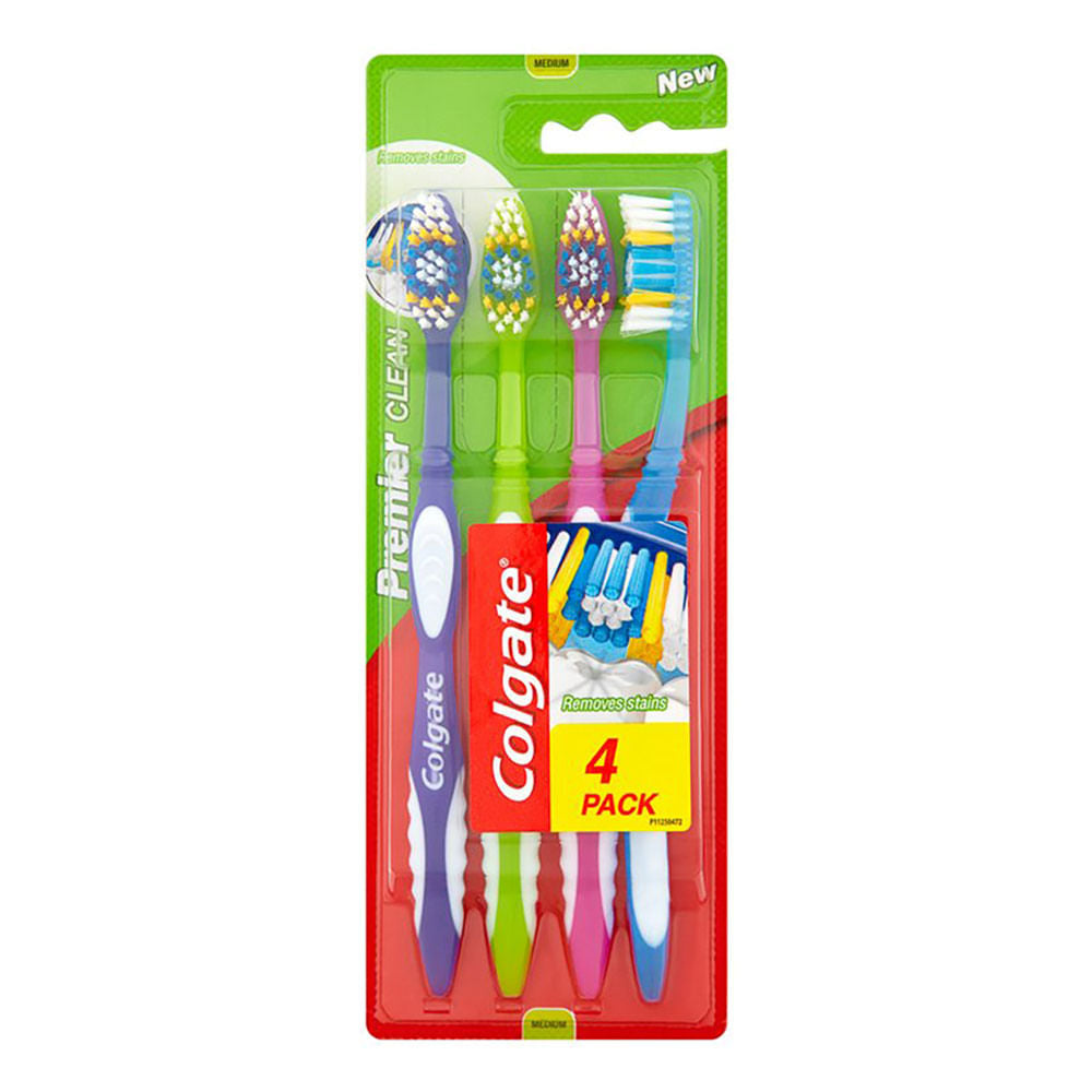 Cepillo Dental Colgate Premier Clean 4 Piezas - Surtido