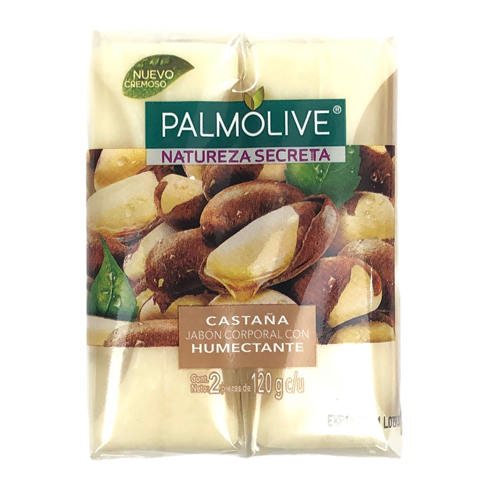 Jabón En Barra Palmolive Castanha 2 Piezas