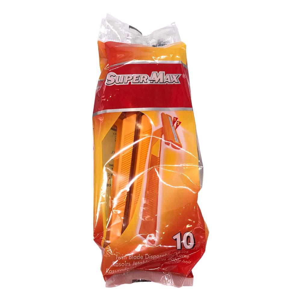 Rasuradora Super Max Para Caballero 10 Piezas