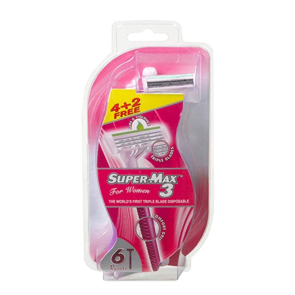 Rasuradora Super Max Para Dama 6 Piezas