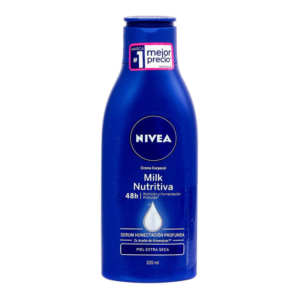 Crema Corporal Nivea Milk Nutritiva 100 ml