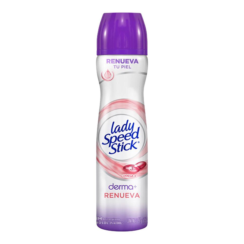 Desodorante en Spray Lady Speed Stick Derma + Renueva