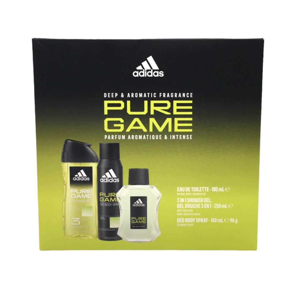 Estuche Perfume Adidas Pure Game de Caballero 3 Piezas