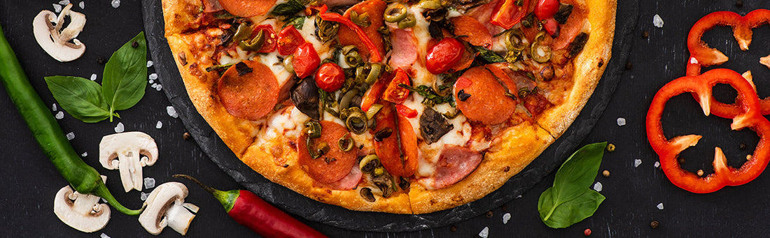 Pizza casera crujiente en horno Drija