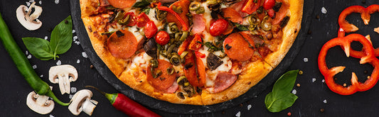 Pizza casera crujiente en horno Drija