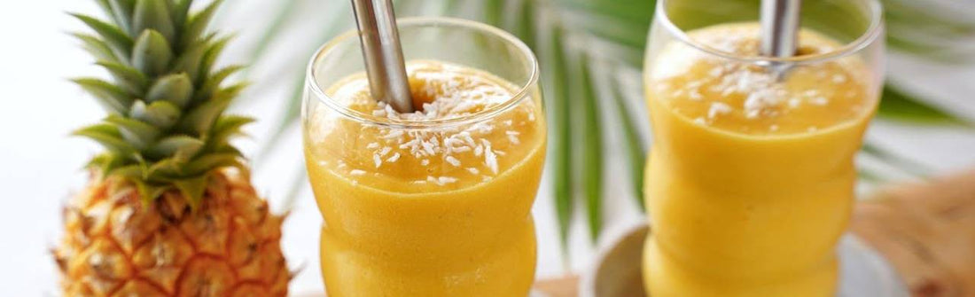 Smoothies de Mango y Piña con Licuadoras Ninja
