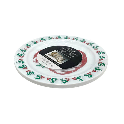 Plato De Melamina 10” / 10 Piezas Navidad - Christmas Elegance