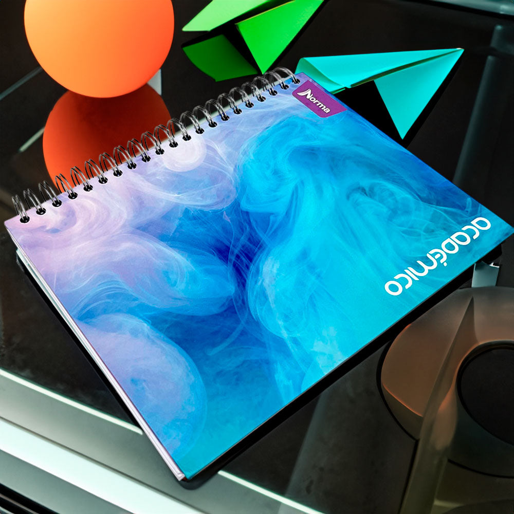 Libreta Con Espiral Doble Norma - Raya Ancha / 3 Materias / Surtido