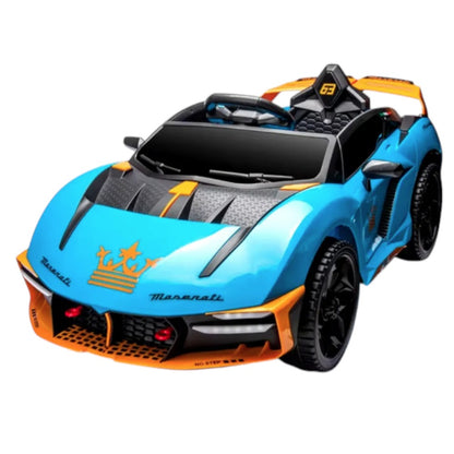 Carro Recargable R/C Azul/Naranja 6V