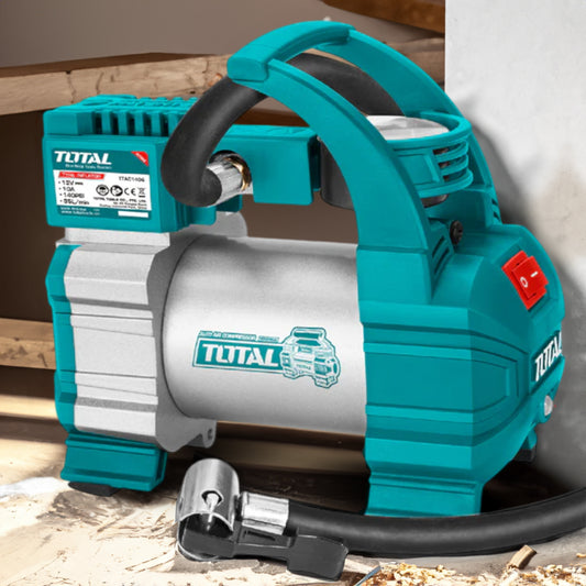Compresor De Aire Automatico Total / 12V /10 A. /Presion Max. 140 PSI