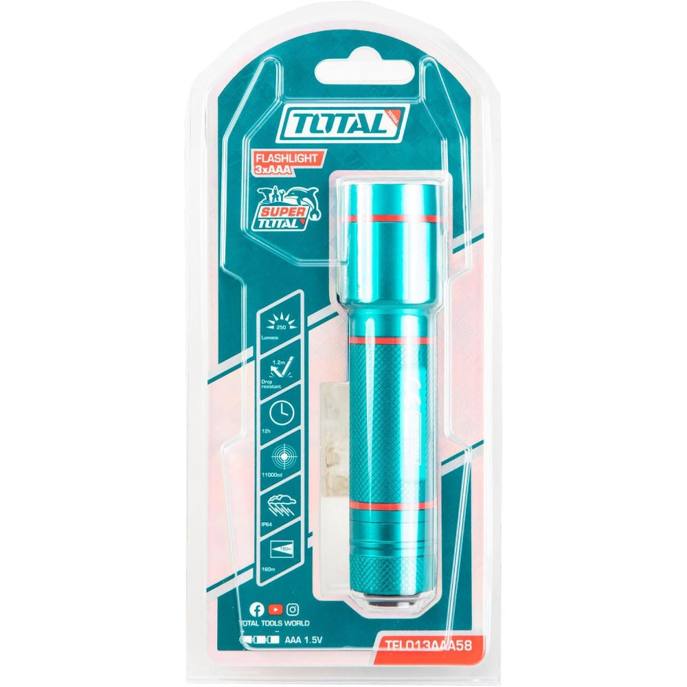 Linterna 13 CM / Batería AAA - Total