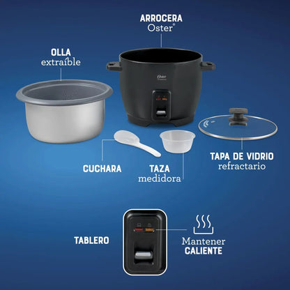 Olla Arrocera 10 Tazas Oster Antiadherente 3 en 1
