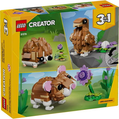 Bloques Hámster Tierno Con Flor 3 En 1 / 166 Piezas - Lego