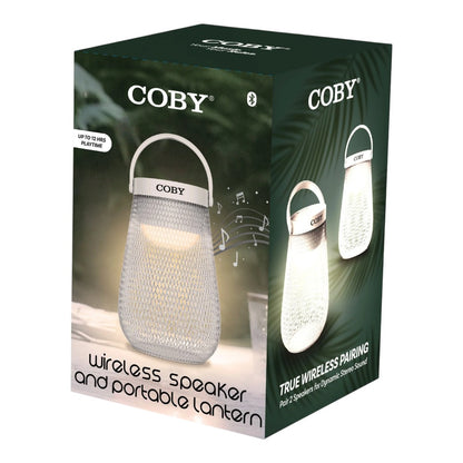Bocina Inalámbrica Coby con Luz LED Azul Blanca