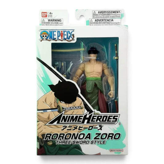 Figura Roronoa Zoro Three Sword Style Anime Heroes - One Piece