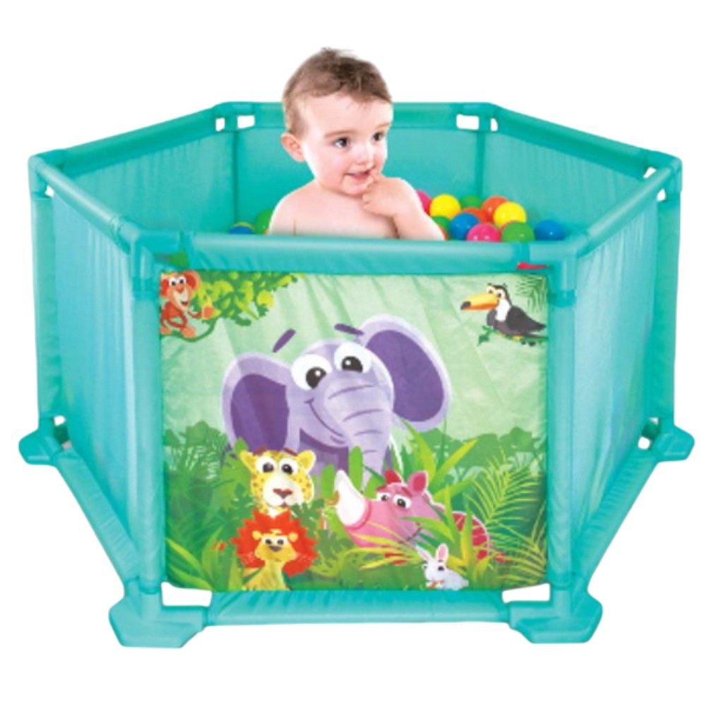 Corral Para Bebé 85 X 58 X 50 CM C/Pelotas - Star Toys