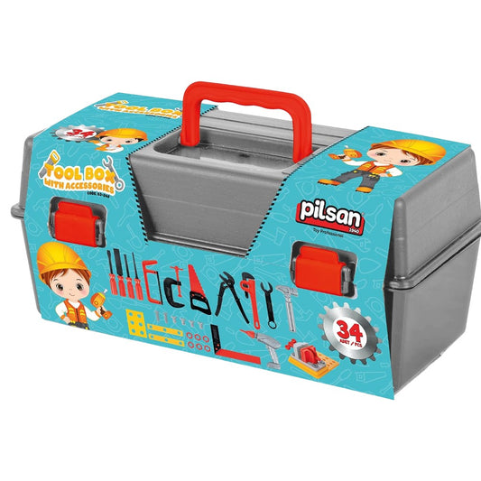 Caja De Herramientas C/Accesorios 34 Piezas - Pilsan