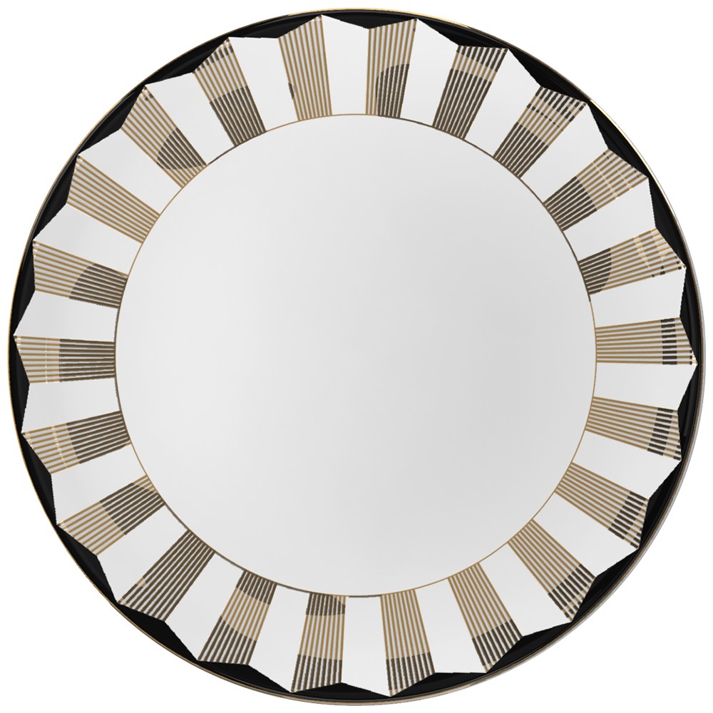 Plato llano Home de porcelana de 12 pulgadas